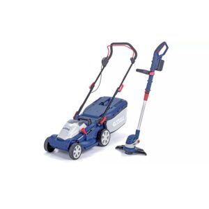 Spear & Jackson Cordless 34cm Lawnmower & 25cm Grass Trimmer