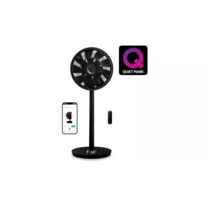 Duux Whisper Flex Black Pedestal Fan - 12 Inch