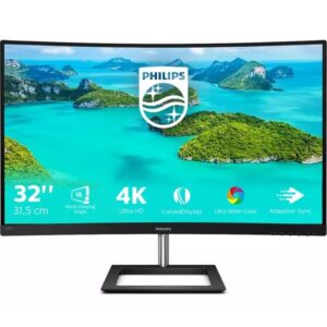 PHILIPS 328E1CA 4K Ultra HD 31.5" Curved LED Monitor - Black